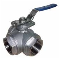 Ball Valve 3 Way Arita (Katup Bola 3 Arah) - Multi-Fungsi T-Port & L-Port